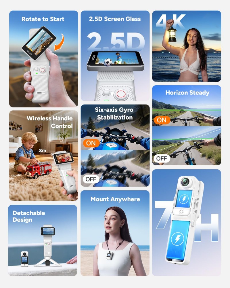 SJCAM New White C400 Pocket Ha - Outdoor Sport Live recension och pris