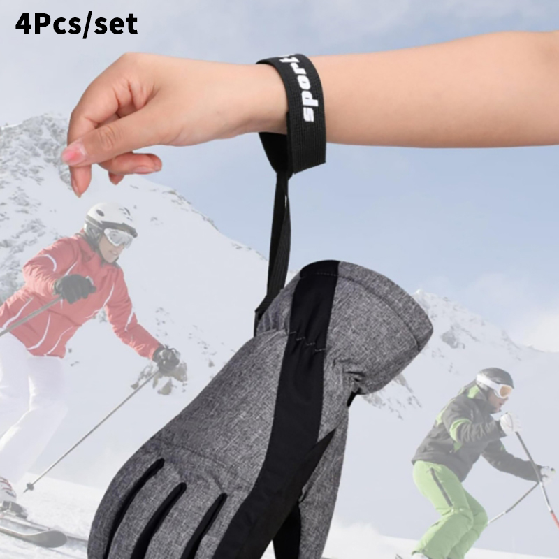 4Pcs Ski Glove Wrist Strap Glo - Outdoor Sport Gloves recension och pris