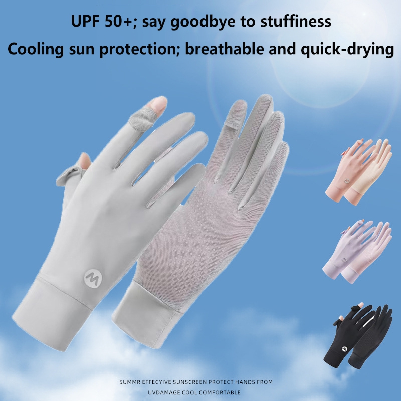 Sunscreen Ice Silk Breathable  - Outdoor Sport Gloves recension och pris