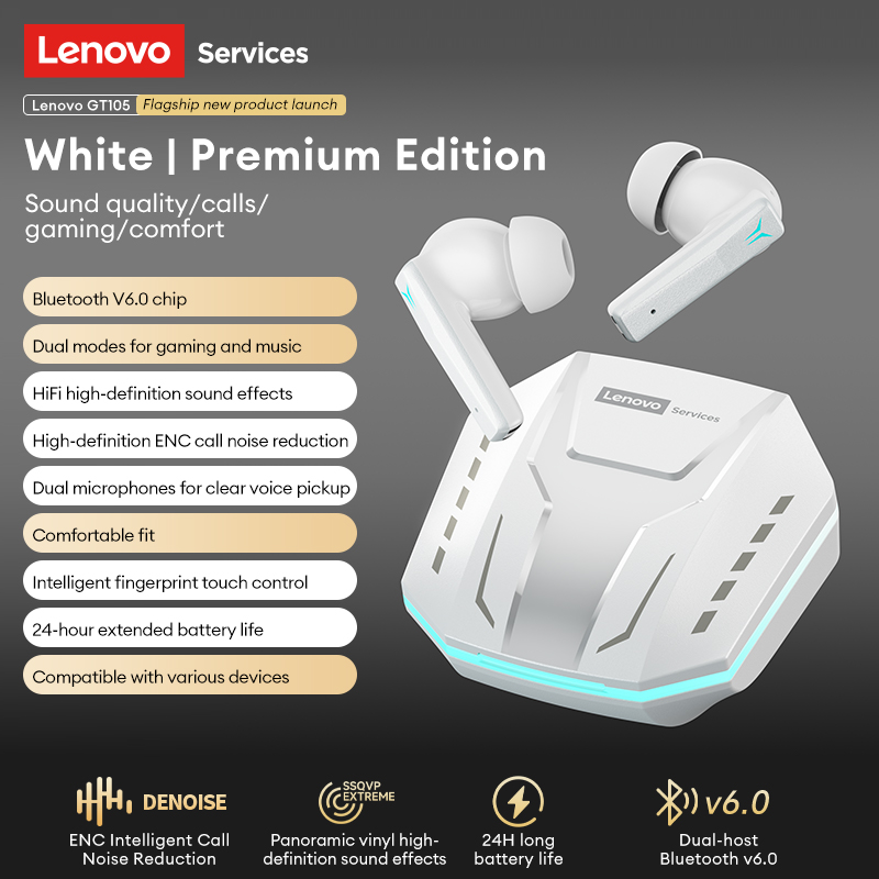 Lenovo GT105 fones de ouvido d - Outdoor Sport Doo recension och pris