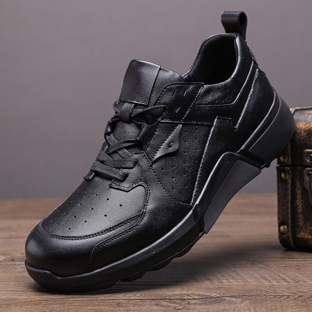 Genuine Leather Shoes Men Tren - Outdoor Sport Outfit recension och pris