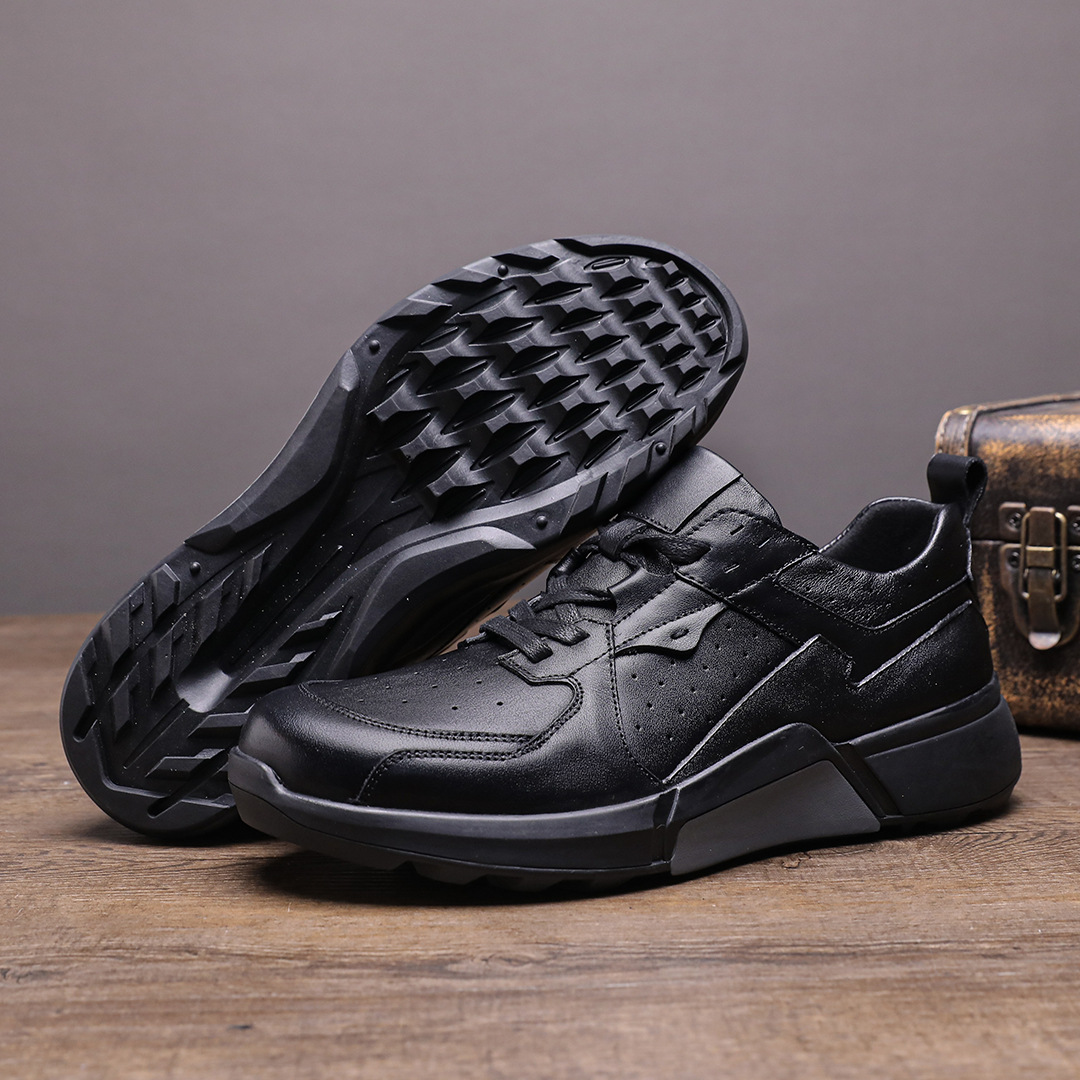Genuine Leather Shoes Men Tren - Outdoor Sport Outfit recension och pris