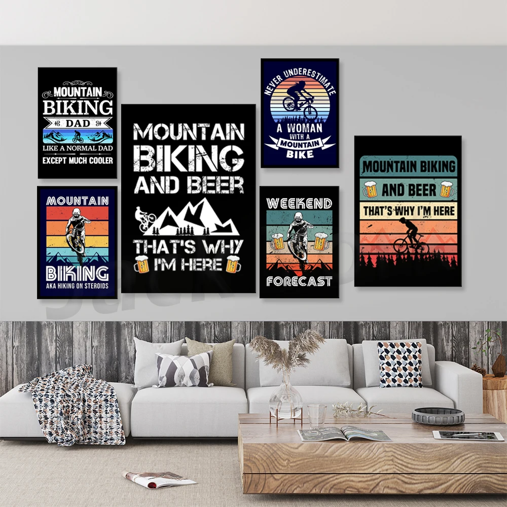Go Mountain Bike Print Canvas  - Outdoor Sport Live recension och pris