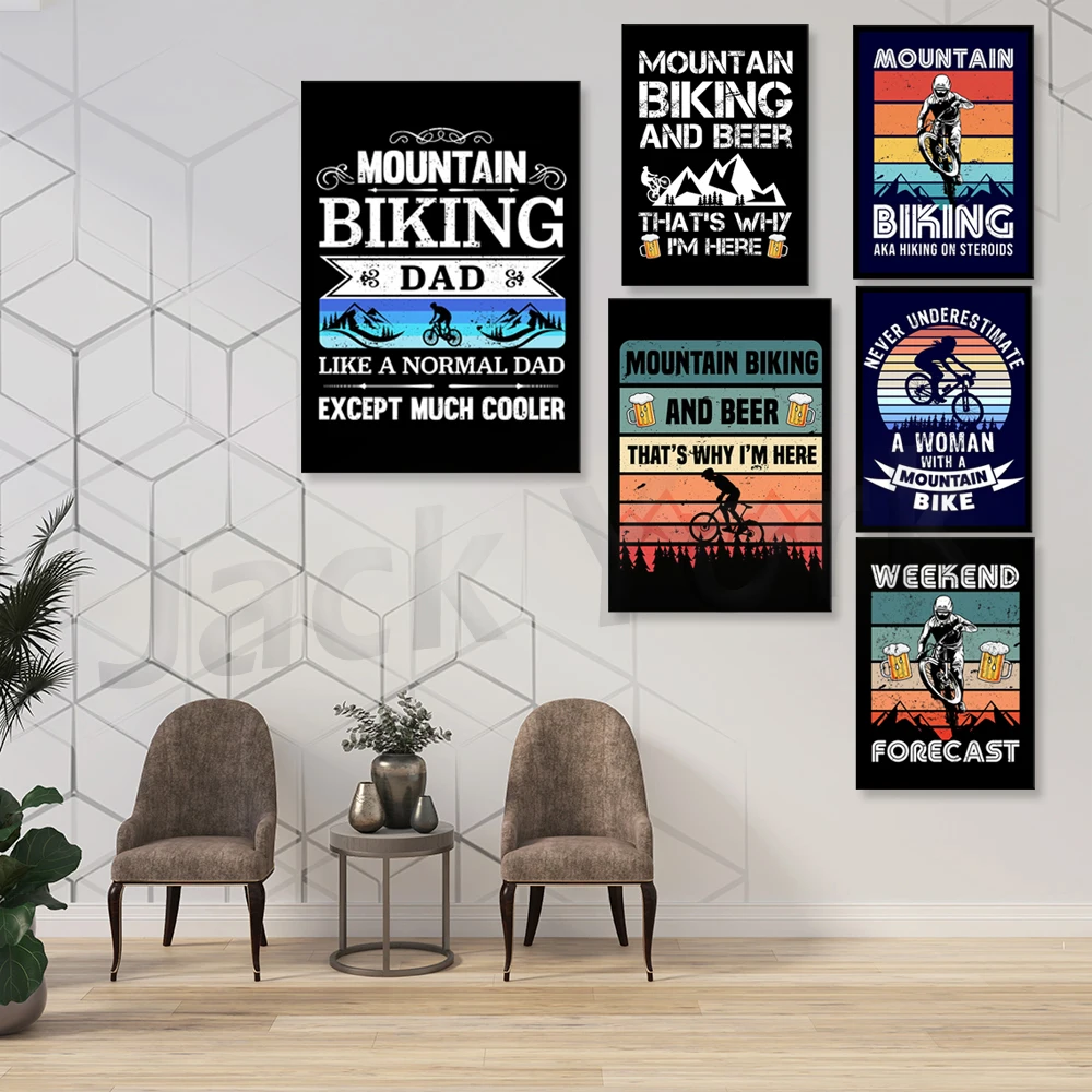 Go Mountain Bike Print Canvas  - Outdoor Sport Live recension och pris